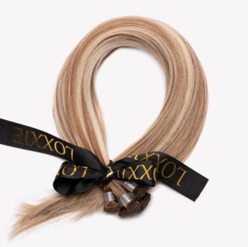 Loxxie 18" Hand Tied Amaretto Cream- 18 gram weft