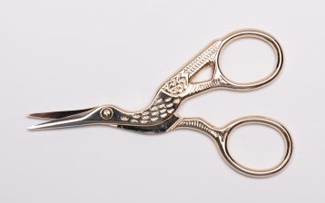 Stork Design Precision Scissors Gold