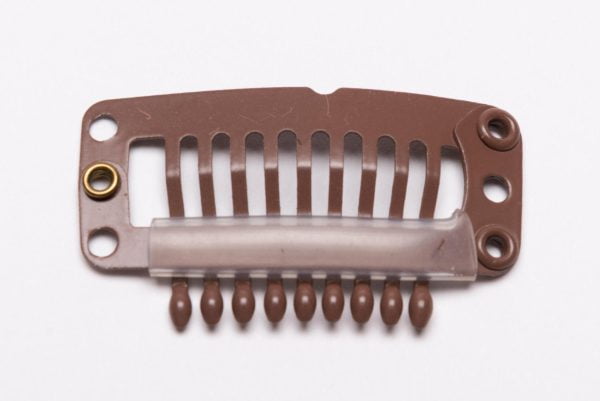 Medium Brown Wig Clip- 10pc