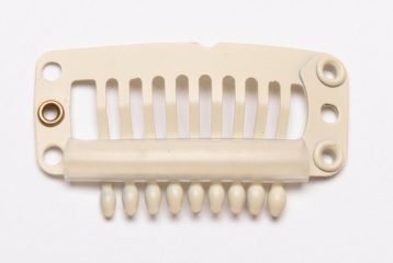 White Wig Clip- 10pc
